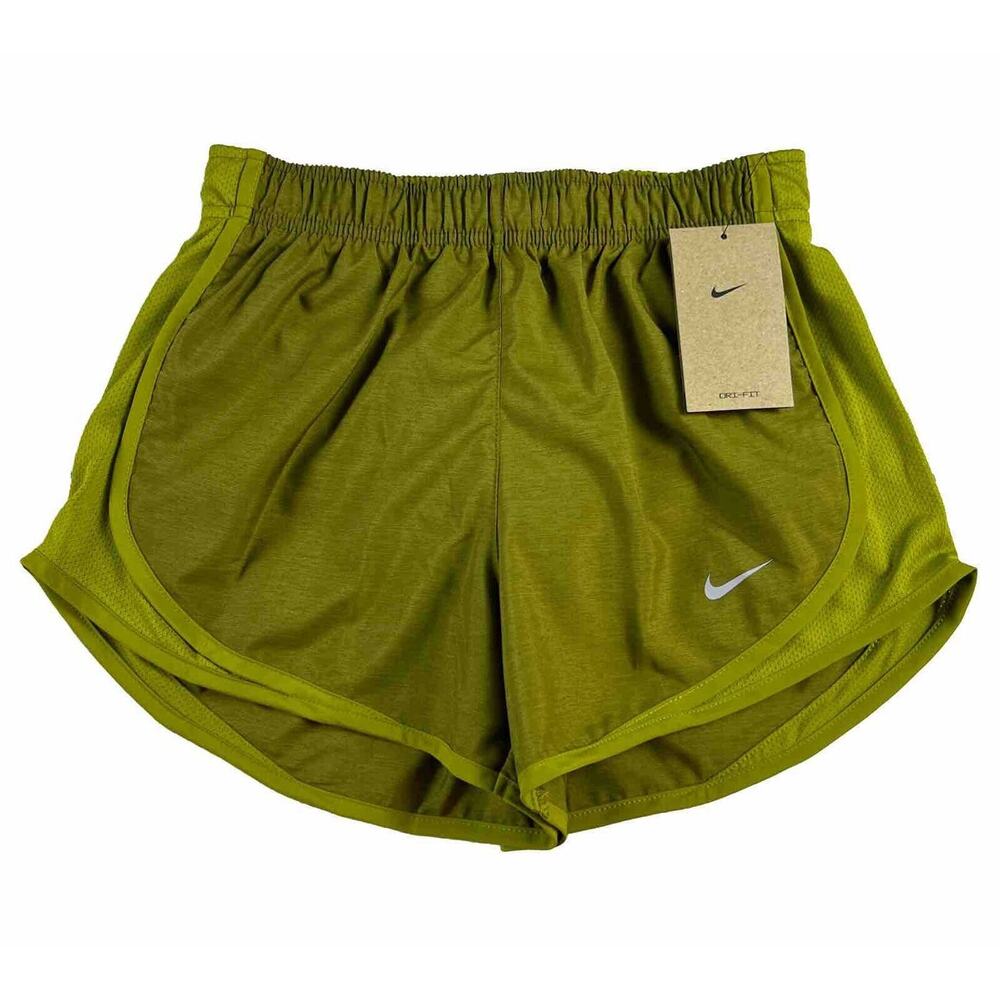 Nike Women’s 3" Dri-FIT Icon Tempo Lined Running Shorts CU8890-333 Moss Green XS